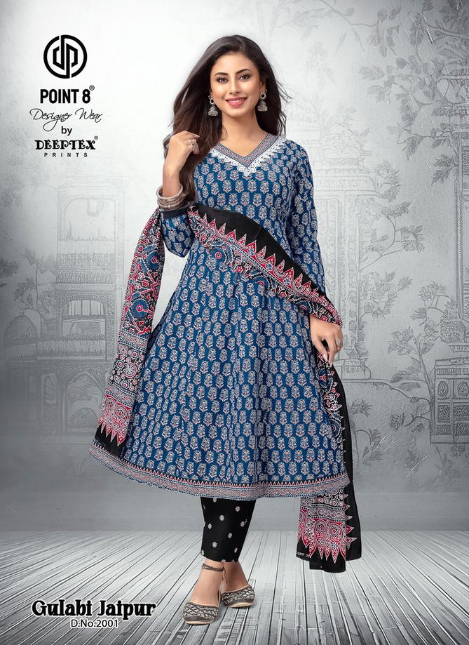 Gulabi Jaipur Vol 2 By Deeptex Anarkali Kurti With Bottom Dupatta Orders In India